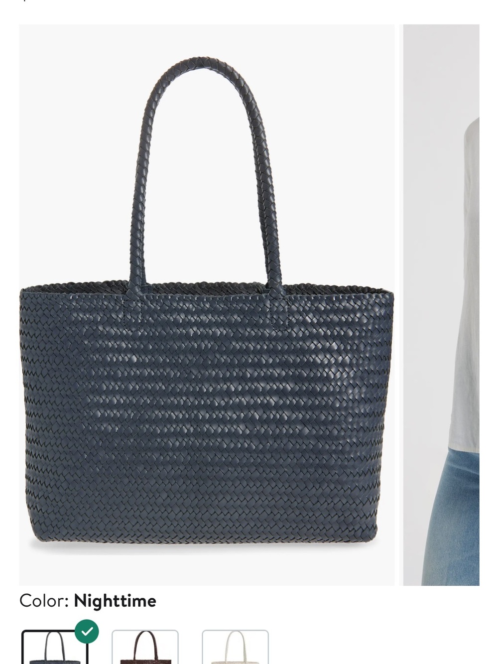 Madewell navy Woven Tote Bag